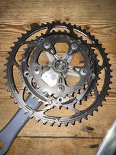 SHIMANO DURA ACE CRANKSET 7703 TRIPLE 172.5 MM ARMS 53-39-30 TOOTH 10 OR 9 SPEED
