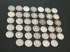 40  Mercury dimes,  various dates , 90% Silver