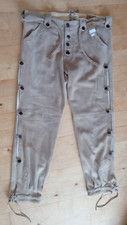 Lederhose für echte Kerle - NEU beige lang - Bund 56 cm - Über/Plusgröße Gr. 46