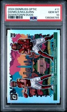 2024 Panini Donruss Optic Downtown Terry McLaurin & Jayden Daniels PSA 10