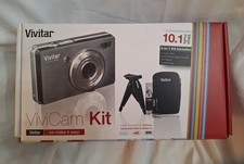 Vivitar ViviCam X024 10.1MP Digital Camera Kit Graphite New Open Box Complete