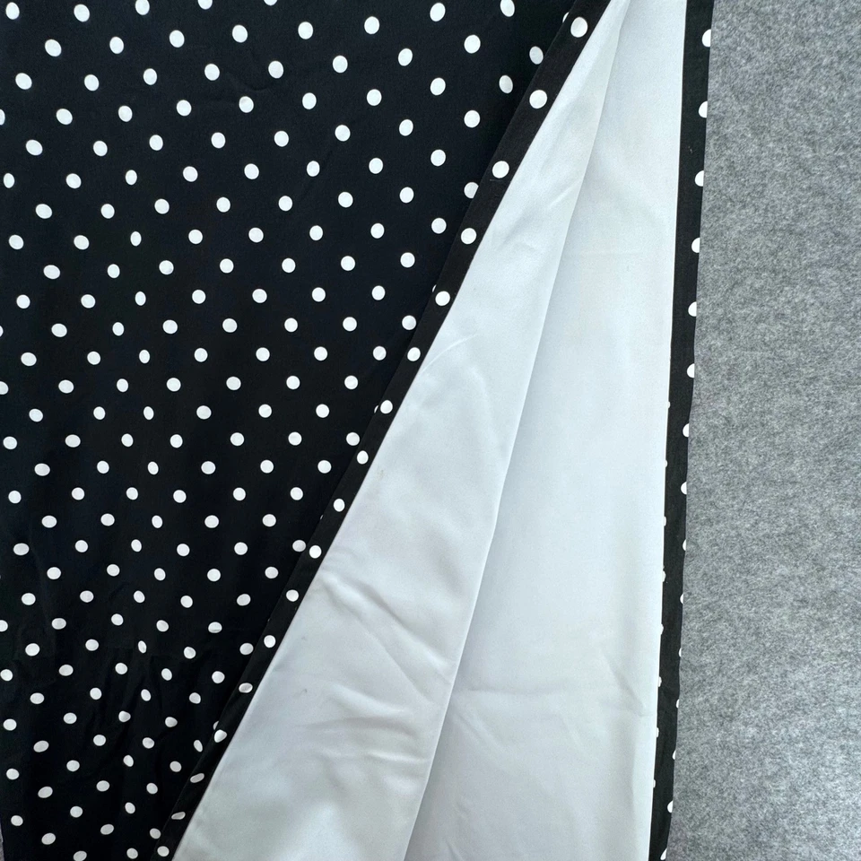 Juego de 2 paneles de cortina de lunares Pottery Barn Teen Blackout blanco negro 83,5" Foto 3 de 4