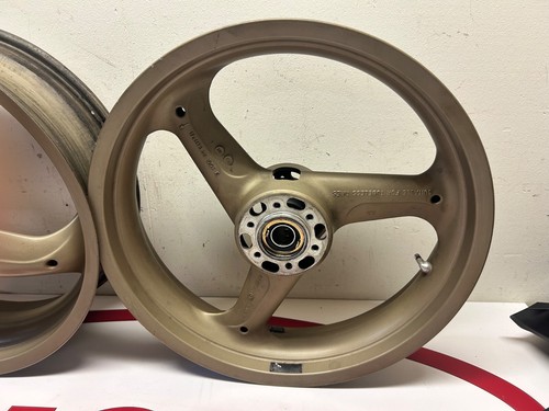 Ducati Brembo 3 spoke front & rear set wheel rim Bronze 748 916 996 50120191A - Picture 4 of 9