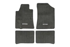 2009-2014 Nissan Maxima Carpeted Floor Mats Front &Rear Set OE NEW 999E2-MV030BK