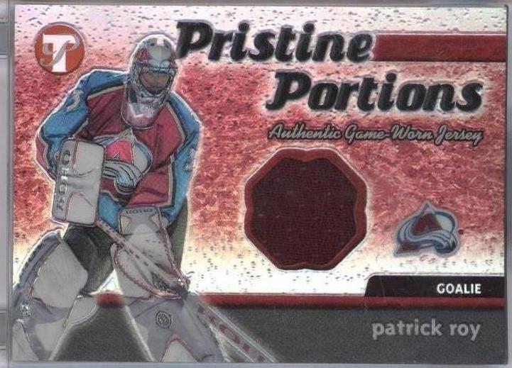 2003-04 Topps Pristine - Pristine Portions Patrick Roy #PPJ-PR Jersey ...