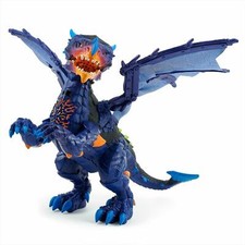 Untamed Legends Dragon Vulcan Dark Blue and Green Interactive Toy