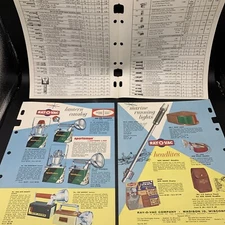 1961 Ray-O-Vac Double Sided Camping & Boating Lantern Catalog & Price List NOS