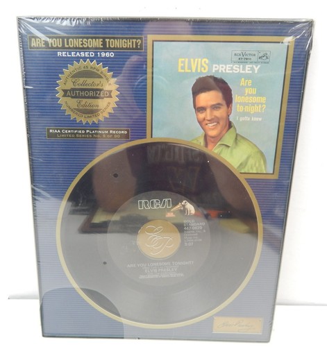 7E Elvis Presley Are You Lonesome Tonight? 45 Schallplatten Sammleredition gerahmt - Bild 1 von 3