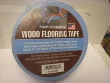 Foam Wood FlooringMade USA Tape, 50mm x 12.1m- 1.96” x 120’ Laminate