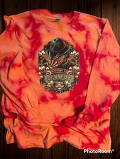Nightmare On Elm Street Fred Krueger large tie dye shirt new Halloween