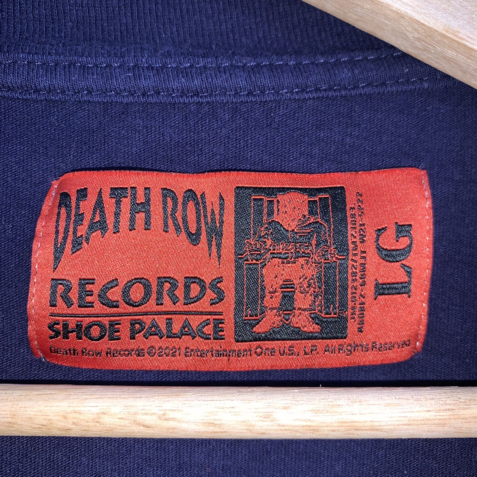 FILA Maglietta Shoe Palace x Death Row Records Gin & Juice blu doppio lato grande