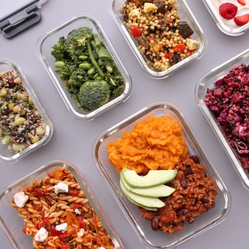 Glass food storage containers with lids airtight - 10 Pack Meal Prep Containers - Picture 7 of 8
