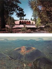 2~Postcards AZ Arizona  SUNSET CRATION NATIONAL PARK  Visitor Center~Aerial View
