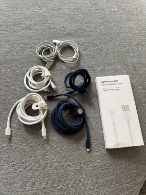 Belkin  MFi-certified USB-C to Lightning Silicone Cables 3.3 (x2) & 6.6 (x2)