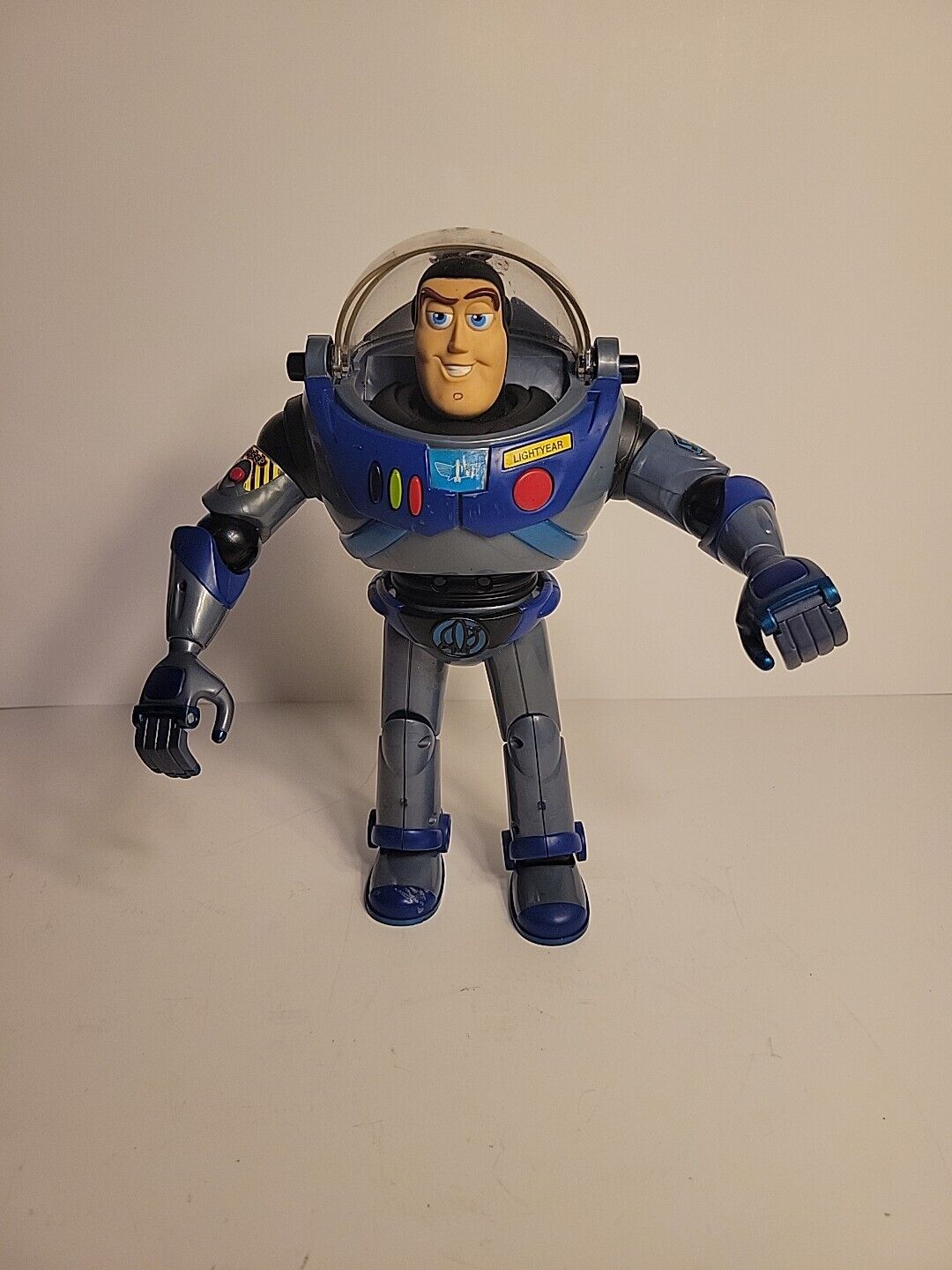 Hasbro Search And Rescue Buzz Lightyear Toy Story 2001 Blue Gray Tested & Works