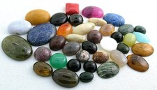 250 Carats Assorted Mixed Cabochon Gemstone Shape Size CLOSEOUT EBS9160J/12224