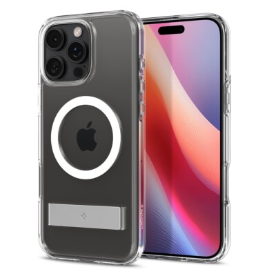 For iPhone 16 Pro Max / Pro / Plus | Spigen Ultra Hybrid S MagFit Kickstand Case
