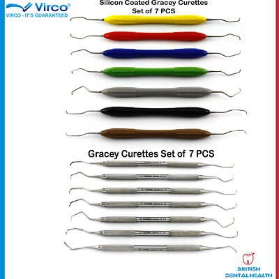 Curette In Acciaio Silicone Scaler Dentale Micro Falce MS-A - Rivestito In Silicone, Ergonomico, Per Igiene Orale Professionale Attrezzo Per Igiene Dentale