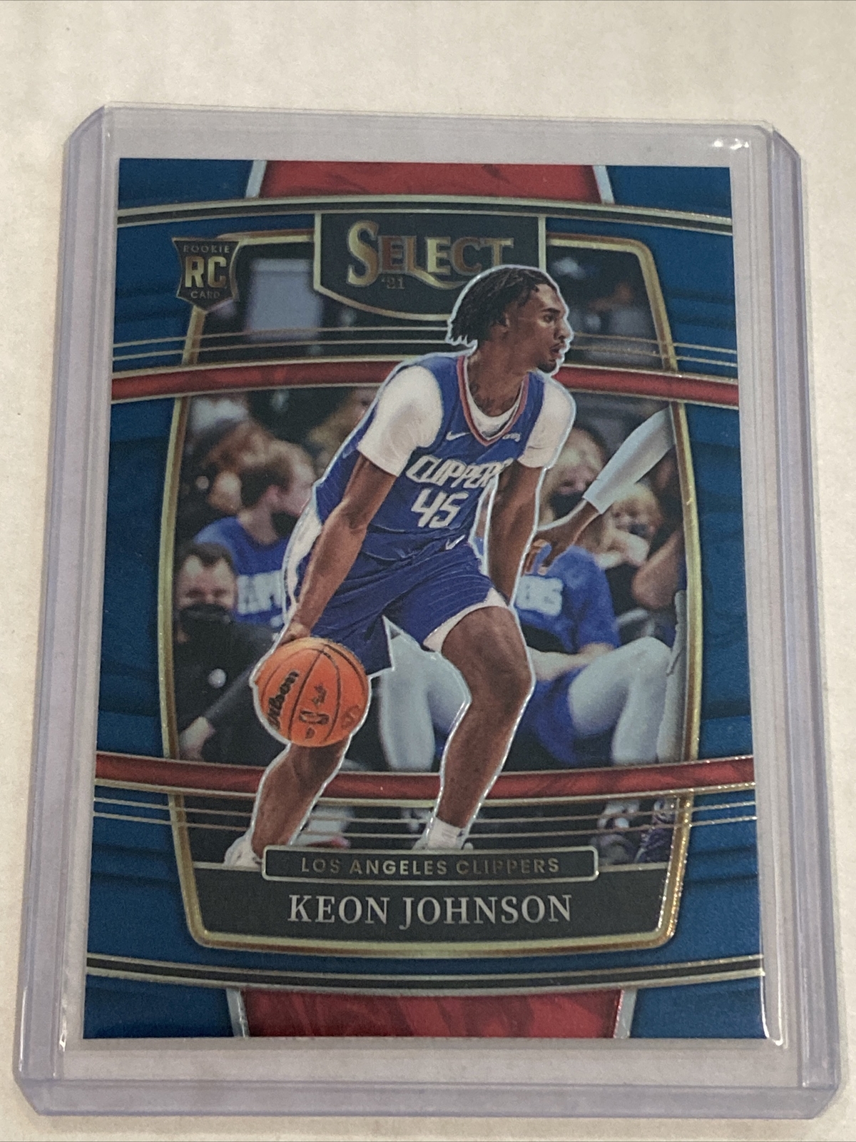 2021-22 Panini Select Keon Johnson Concourse Retail Blue #40 LA Clippers RC
