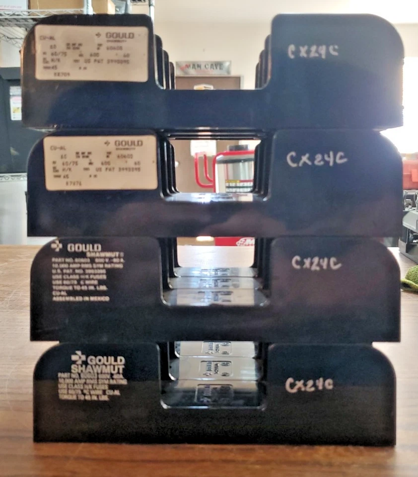 (4-PCS) GOULD SHAWMUT 60603 Fuse Holder 60 Amp 600Vac Class H/K (CX24C) - Image 4 of 4