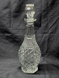 Anchor Hocking Wexford Glass Decanter 32 oz with Stopper Vintage