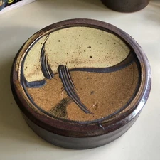 William Bill Creitz Studio Pottery Stoneware Circular Wall Hanging Sculpture