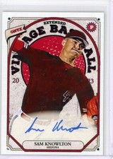 Sam Knowlton 2023 Onyx Vintage Auto Blue Ink Diamondbacks