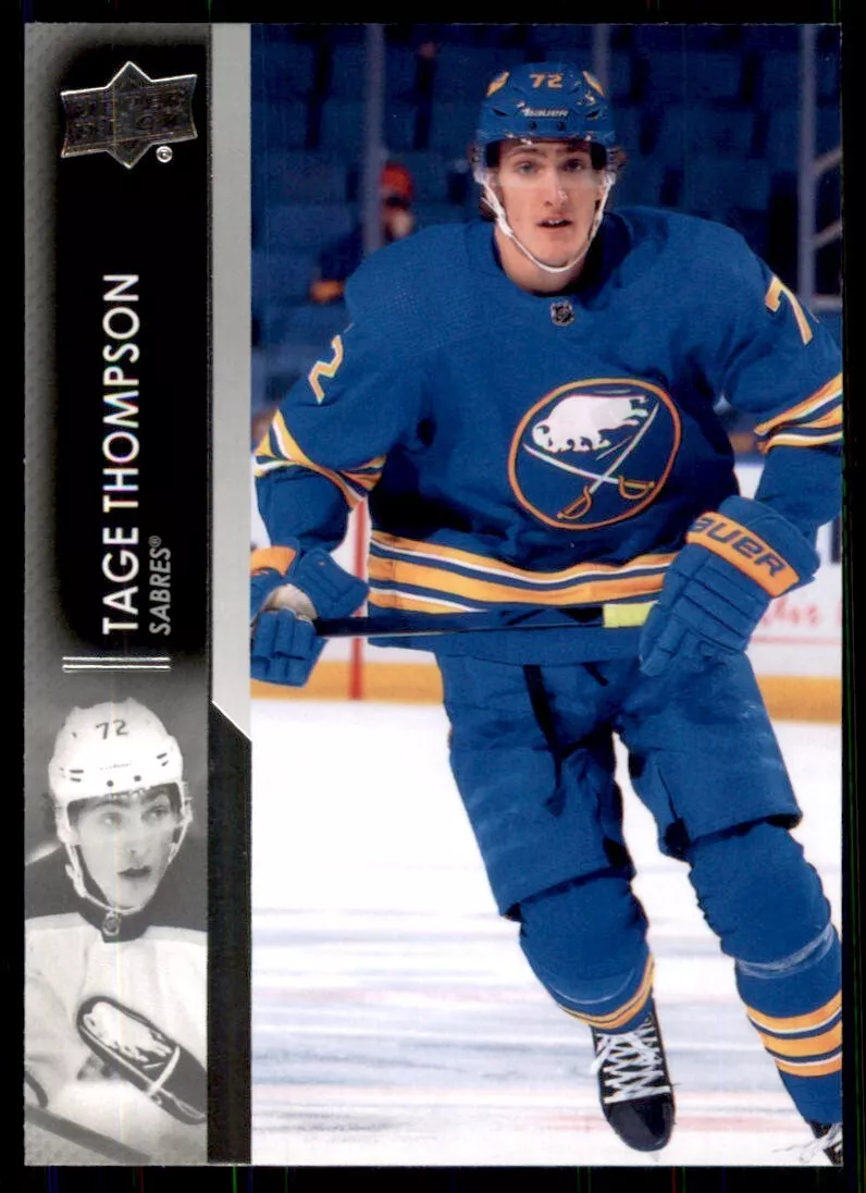 Tage Thompson hockey Paper Poster Sabres 4 - Tage Thompson - Pin