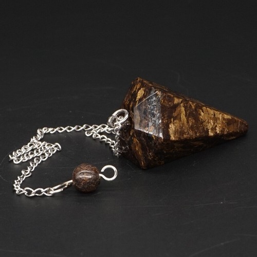 Mix Natural Gemstone Bonded Pendulum Point Pendant Healing Crystal Dowsing Tool - Picture 40 of 79