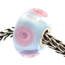 Authentic Trollbeads Glass 61196 Light Blue Pastel :0 RETIRED