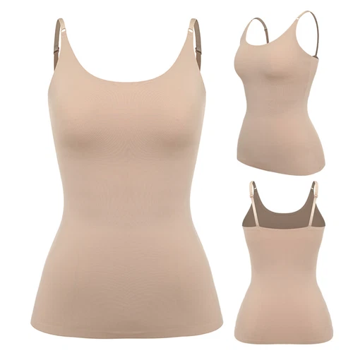 Firm Tummy Waist Control Body Shaper Slimming Cami Shapewear Seamless Vest Top - Picture 28 of 41