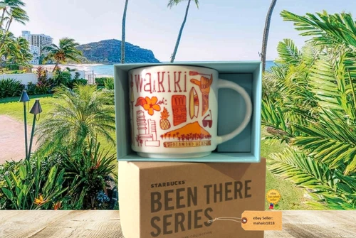 ❤️Starbucks BEEN THERE SERIES WAIKIKI : HAWAII COLLECTION 14oz Mug NWT