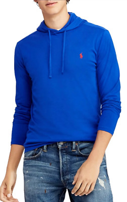POLO RALPH LAUREN Hooded T-Shirt Shirt Jersey Hoodie Retro Preppy Sweatshirt WOW