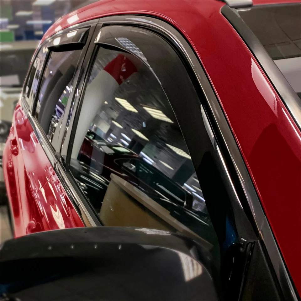 Protectores de lluvia viseras de ventilación para Toyota Highlander 2014-2019 Foto 3 de 4