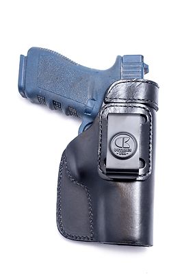 MADE IN USA | Full Grain Leather IWB Conceal Carry Holster for Glock 17 G17 9mm