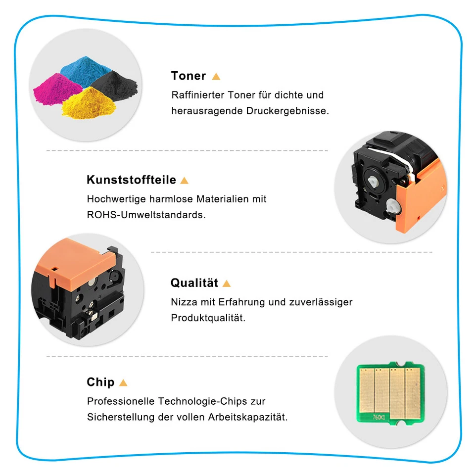 Toner für HP 201X CF400X Color Laserjet Pro MFP M277DW M277N M274N M252N M252DW - Bild 4 von 4