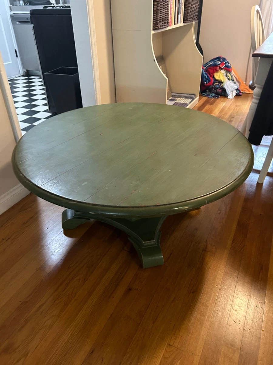 Pottery barn circle coffee table online