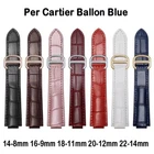 Leather strap for Cartier Ballon Bleu 14-8mm 16-9mm 18-11mm 20-12mm 22-14mm
