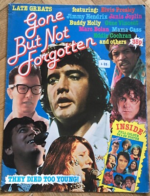 GONE BUT NOT FORGOTTEN ~ LARGE FOLD OUT POSTER SET ~ 36 X 24 INS PLUS INFO
