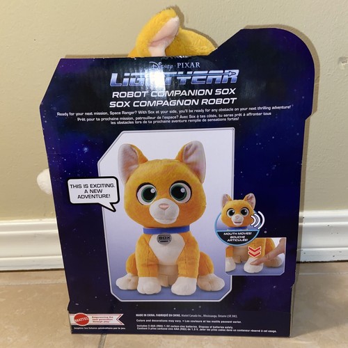 Disney Pixar Lightyear 2022 Robot Companion Sox Cat Interactive 12" Plush (NEW) - 第 4/6 張圖片