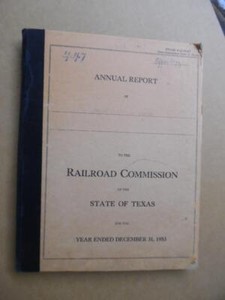 1953 Panhandle and Santa Fe Railway Annual Report to Texas Railroad Commission