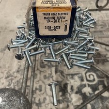Rockford  3108-542b Machine Screw 1/4 - 20x1 Truss Head Slotted (100/pack)