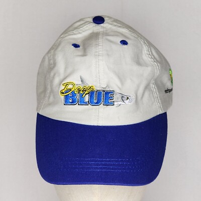 Deep Blue Embroidered Frog Hair Fishing GAMMA Technologies Cotton Adj Strap Hat