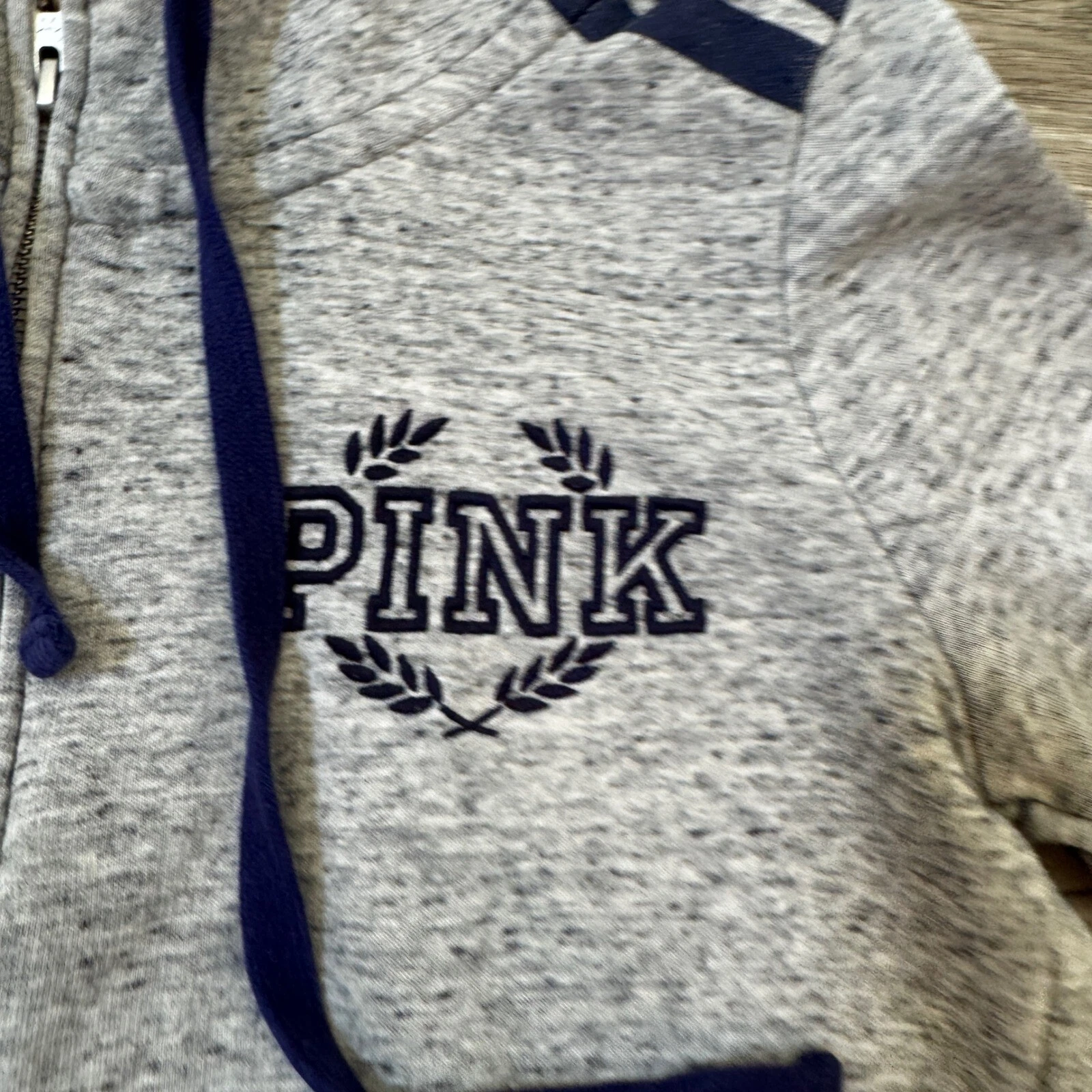 UNDERCOVER Felpa con cappuccio ROSA Victoria's Secret pullover quarto zip tempo libero top piccola