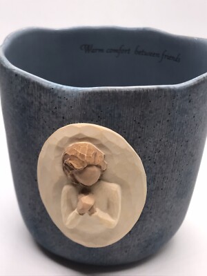Willow Tree Susan Lordi Warm Comfort Between Friends Tea Light Candle Holder Cup