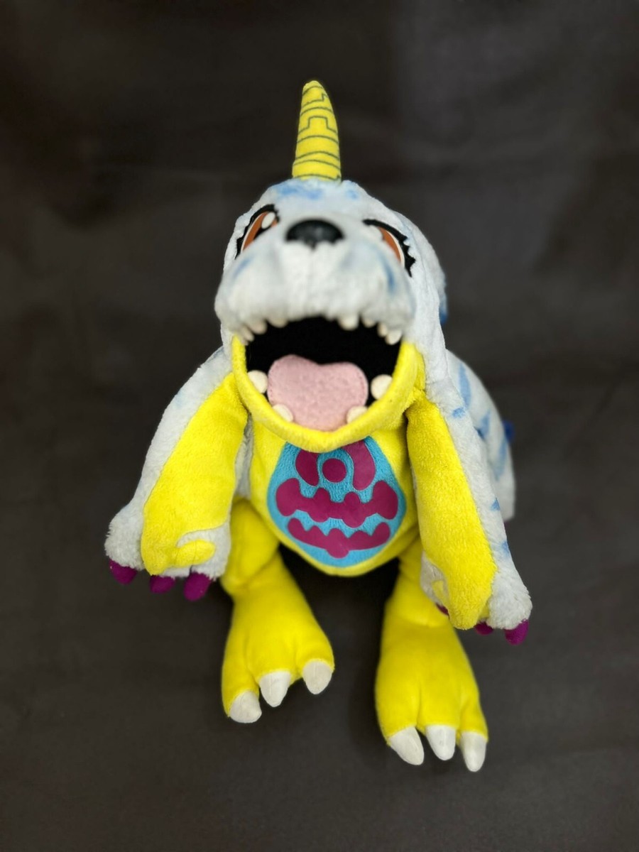 Vintage 2000 Gabumon Digimon Plush Backpack zipped