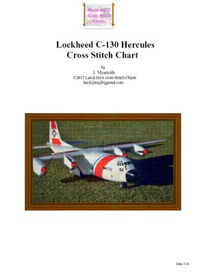 LOCKHEED C130 HERCULES - cross stitch chart 