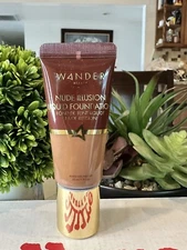 Wander Beauty Nude Illusion Liquid Foundation RICH DEEP 1.01 Oz - New with Seal