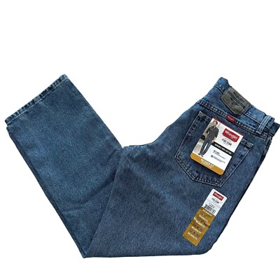 NWT Wrangler Men's Five Star Premium Denim Relaxed Fit Jeans in