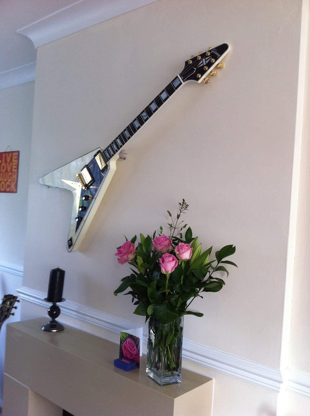 Woodies Electric Guitar Hanger Wall display 1 strap button on back type